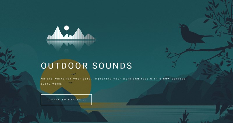 Outdoor Sounds website homepage