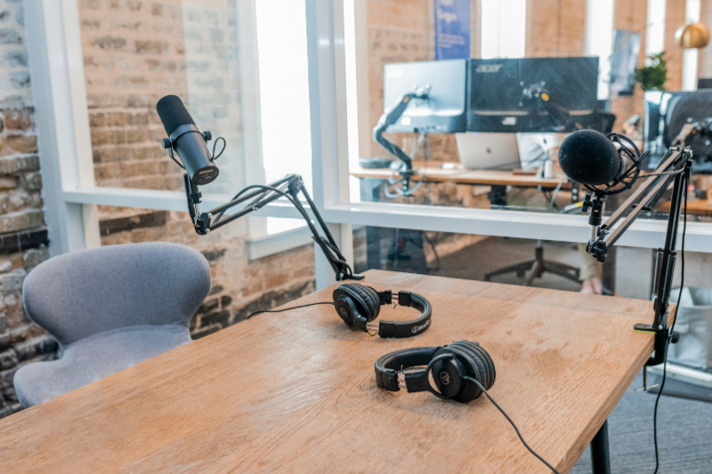 podcast interview setup