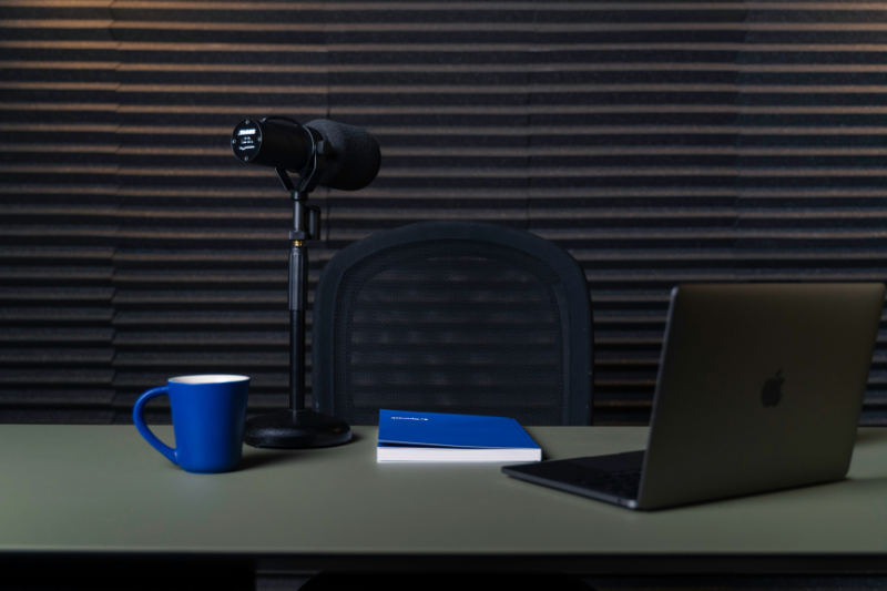 Podcast recording equipment