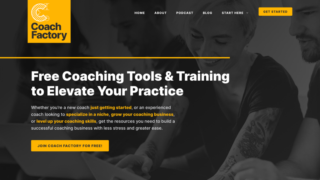 Coach Factory website