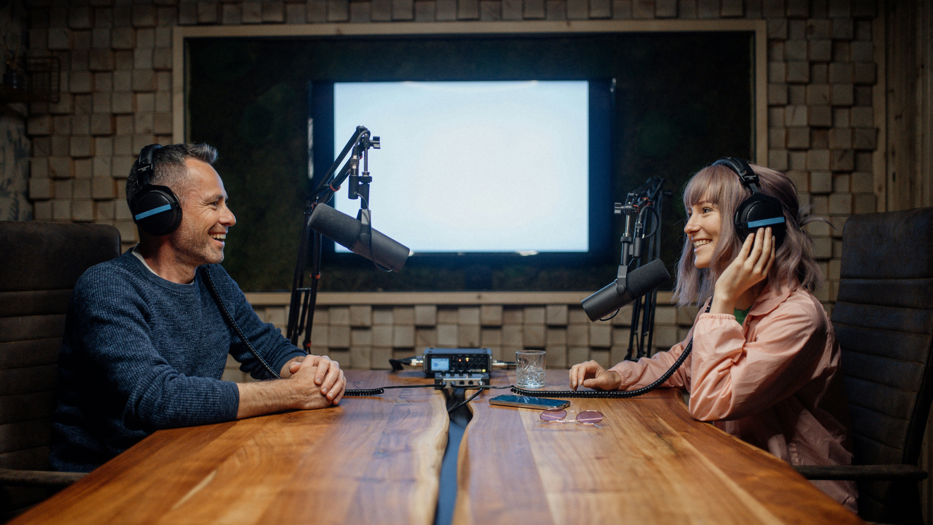 Podcast host and guest